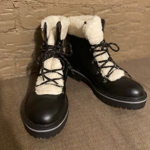 Tommy Hilfiger leather hiking boots